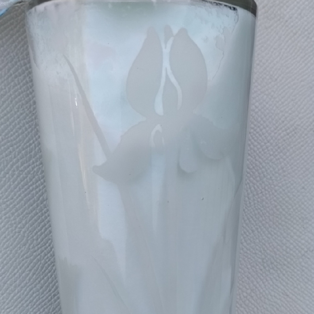 Rare Bath & Body Works White Floral Body Lotion In Thick Glass Keepsake - Picture 5 of 5